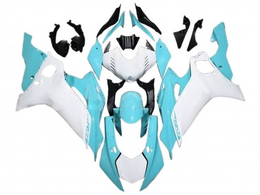 Billige Yamaha YZF 600 R6 Motorrad Verkleidung 2017-2025 - Weiss Hellblau