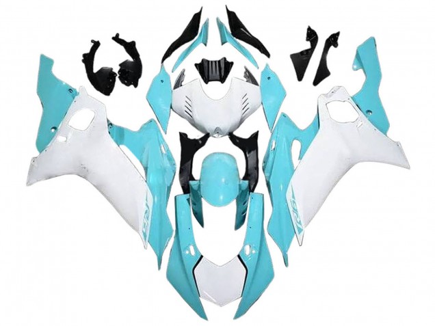 Billige Yamaha YZF 600 R6 Motorrad Verkleidung 2017-2025 - Weiss Hellblau