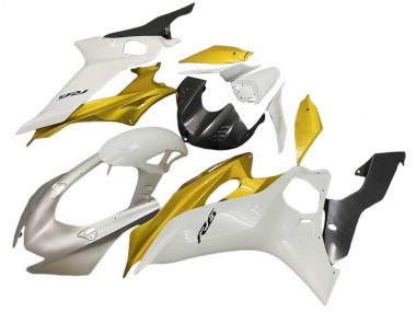 Billige Yamaha YZF 600 R6 Motorrad Verkleidung 2017-2025 - Weiss Gold