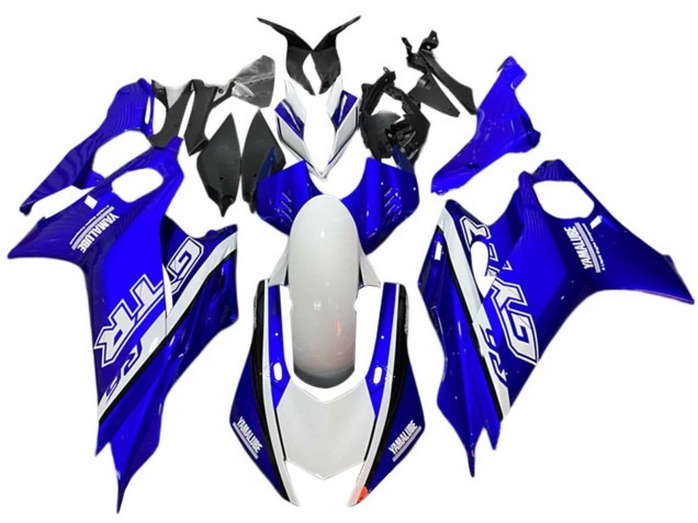 Billige Yamaha YZF 600 R6 Motorrad Verkleidung 2017-2025 - Weiss Blau GYTR