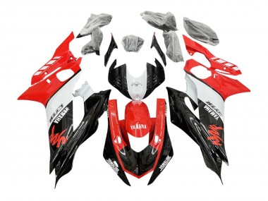 Billige Yamaha YZF 600 R6 Motorrad Verkleidung 2017-2025 - Weiss Rot Schwarz GYTR Yamalube
