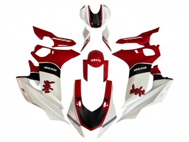 Billige Yamaha YZF 600 R6 Motorrad Verkleidung 2017-2025 - Weiss Rot Schwarz