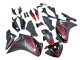 Billige Honda CBR250RR Motorrad Verkleidung 2011-2015 - Matt Schwarz Rot Streifen