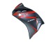 Billige Honda CBR250RR Motorrad Verkleidung 2011-2015 - Matt Schwarz Rot Streifen