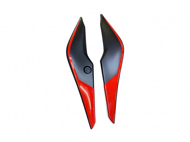Billige Honda CBR250RR Motorrad Verkleidung 2011-2015 - Matt Schwarz Rot Streifen
