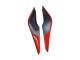 Billige Honda CBR250RR Motorrad Verkleidung 2011-2015 - Matt Schwarz Rot Streifen