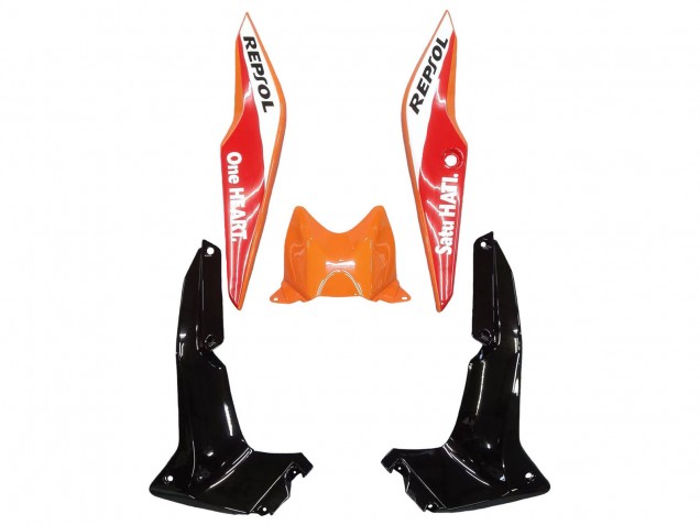 Billige Honda CBR250RR Motorrad Verkleidung 2011-2015 - Orange Weiss Rot Schwarz Glanzendes HRC Repsol
