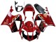 Billige Honda VTR1000 Motorrad Verkleidung 2000-2006 - Rot Schwarz Streifen Rennen