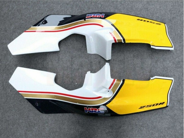 Billige Honda NSR250R Motorrad Verkleidung 1988-1989 - Weiss Gelb Gold Glanzendes Schwarz