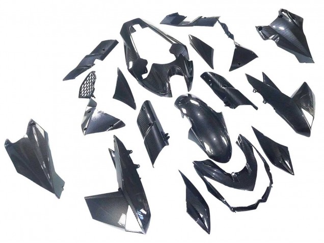 Billige Kawasaki Z1000 Motorrad Verkleidung 2010-2013 - Schwarze Carbonfaser