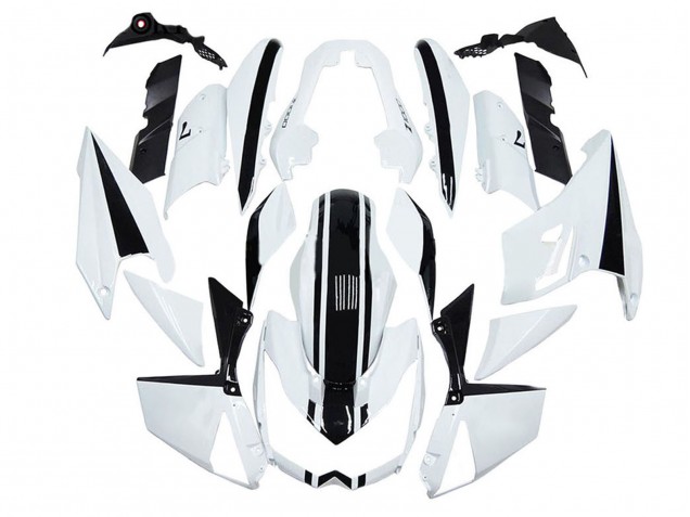 Billige Kawasaki Z1000 Motorrad Verkleidung 2010-2013 - Weiss Schwarz