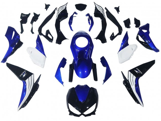Billige Kawasaki Z1000 Motorrad Verkleidung 2014-2019 - Weiss Blau Schwarz