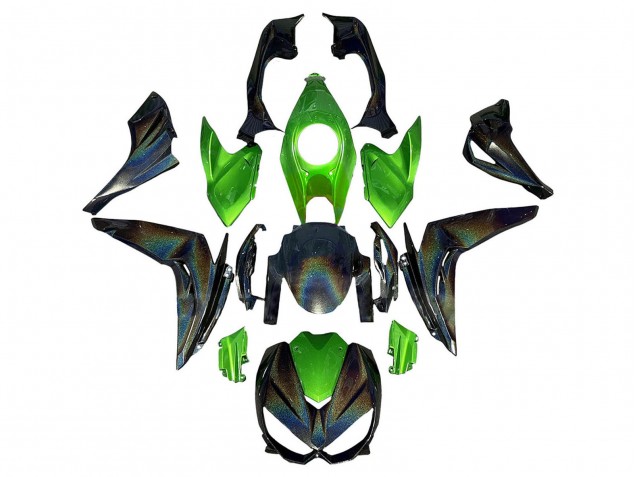 Billige Kawasaki Z1000 Motorrad Verkleidung 2014-2019 - Grun Regenbogen