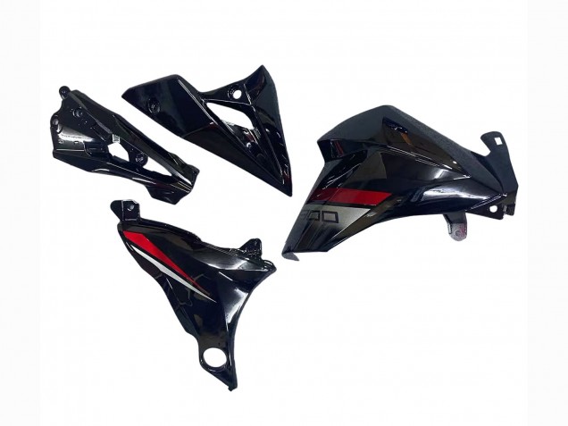 Billige Kawasaki Z800 Motorrad Verkleidung 2013-2018 - Glanzendes Schwarz Rot