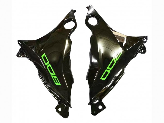 Billige Kawasaki Z800 Motorrad Verkleidung 2013-2018 - Grun Glanzendes Schwarz