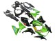 Billige Kawasaki Z800 Motorrad Verkleidung 2013-2018 - Grun Glanzendes Schwarz Rot Gelb