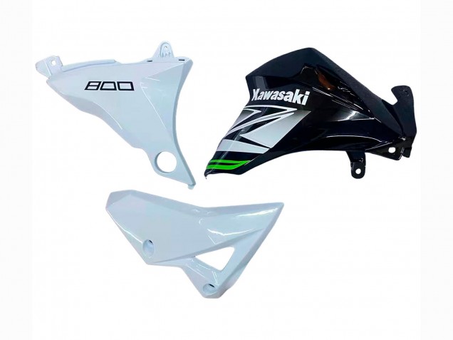 Billige Kawasaki Z800 Motorrad Verkleidung 2013-2018 - Weiss Glanzendes Schwarz Grun