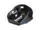 Billige Kawasaki ZX12R Motorrad Verkleidung 2000-2001 - Glanzendes Schwarz Weiss Elf Schnee