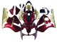 Billige Kawasaki ZX12R Motorrad Verkleidung 2000-2001 - Rot Gold