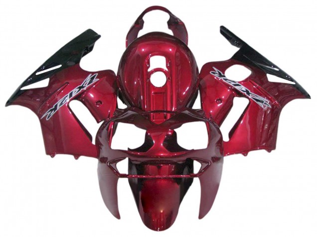 Billige Kawasaki ZX12R Motorrad Verkleidung 2002-2006 - Bonbon Rot Schwarz
