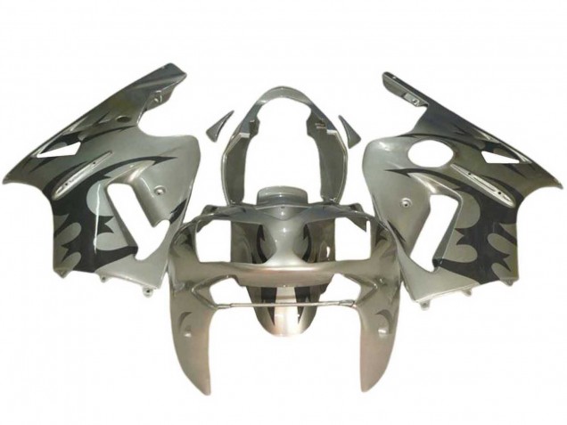 Billige Kawasaki ZX12R Motorrad Verkleidung 2002-2006 - Silber Schwarz