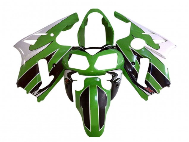 Billige Kawasaki ZX12R Motorrad Verkleidung 2002-2006 - Weiss Grun Schwarz
