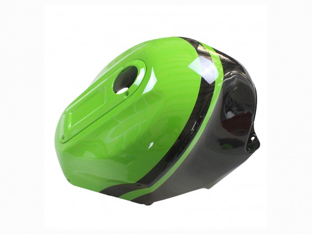 Billige Kawasaki ZX12R Motorrad Verkleidung 2002-2006 - Grun Glanzendes Schwarz Elf Touch4 Monster