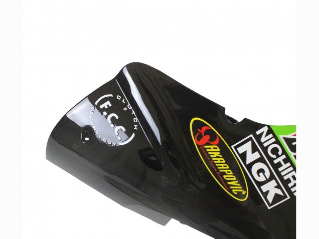 Billige Kawasaki ZX12R Motorrad Verkleidung 2002-2006 - Grun Glanzendes Schwarz Elf Touch4 Monster