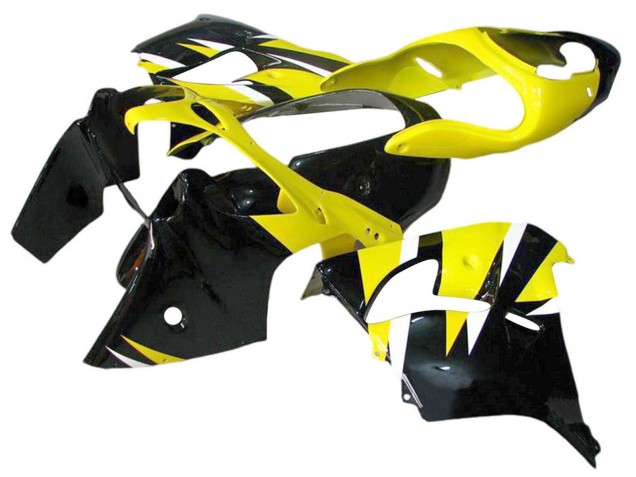 Billige Kawasaki ZX12R Motorrad Verkleidung 2002-2006 - Gelb Schwarz
