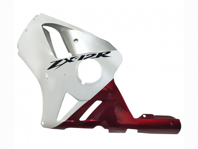 Billige Kawasaki ZX12R Motorrad Verkleidung 2002-2006 - Weiss Rot Schwarz