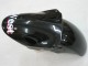 Billige Kawasaki ZX9R Motorrad Verkleidung 2000-2001 - Glanzendes Schwarz Weiss West