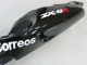 Billige Kawasaki ZX9R Motorrad Verkleidung 2000-2001 - Glanzendes Schwarz Weiss West