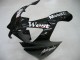 Billige Kawasaki ZX9R Motorrad Verkleidung 2000-2001 - Glanzendes Schwarz Weiss West