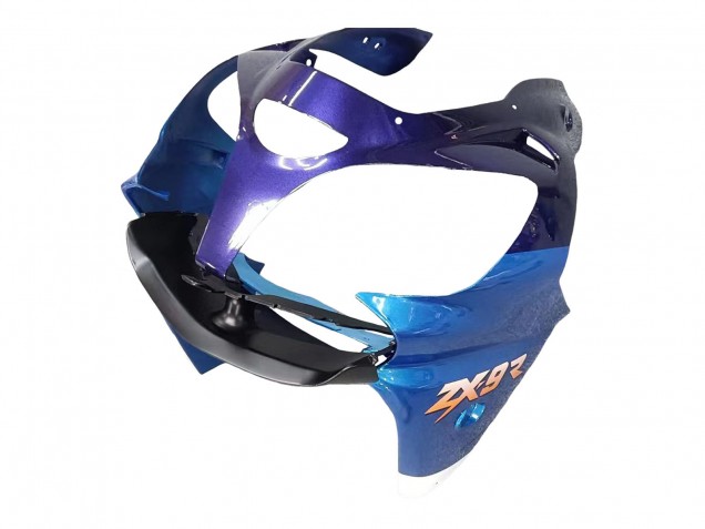 Billige Kawasaki ZX9R Motorrad Verkleidung 2000-2001 - Blau Schwarz
