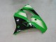 Billige Kawasaki ZX9R Motorrad Verkleidung 2000-2001 - Grun Silber Schwarz