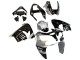 Billige Kawasaki ZX9R Motorrad Verkleidung 2002-2003 - Silber Glanzendes Schwarz Monster Elf