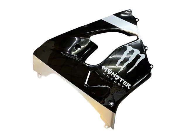 Billige Kawasaki ZX9R Motorrad Verkleidung 2002-2003 - Silber Glanzendes Schwarz Monster Elf