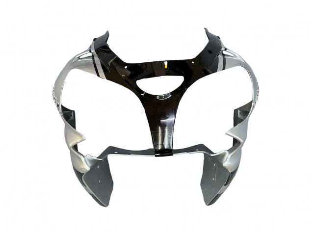 Billige Kawasaki ZX9R Motorrad Verkleidung 2002-2003 - Silber Glanzendes Schwarz Monster Elf