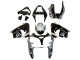 Billige Kawasaki ZX9R Motorrad Verkleidung 2002-2003 - Silber Glanzendes Schwarz Monster Elf