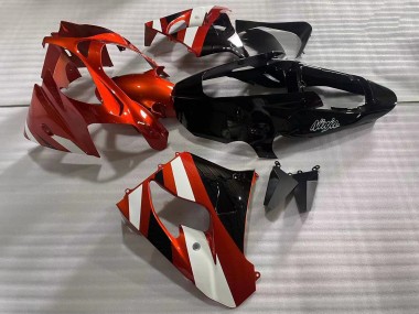 Billige Kawasaki ZX9R Motorrad Verkleidung 2002-2003 - Rot Weiss Glanzendes Schwarz