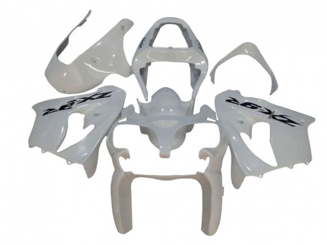 Billige Kawasaki ZX9R Motorrad Verkleidung 2002-2003 - Weiss Schwarz Aufkleber