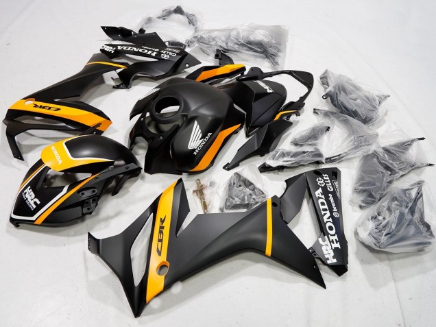 Billige Honda CBR650R Motorrad Verkleidung 2019-2020 - Matt Schwarz Gelb Weiss