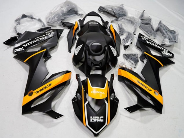 Billige Honda CBR650R Motorrad Verkleidung 2019-2020 - Matt Schwarz Gelb Weiss
