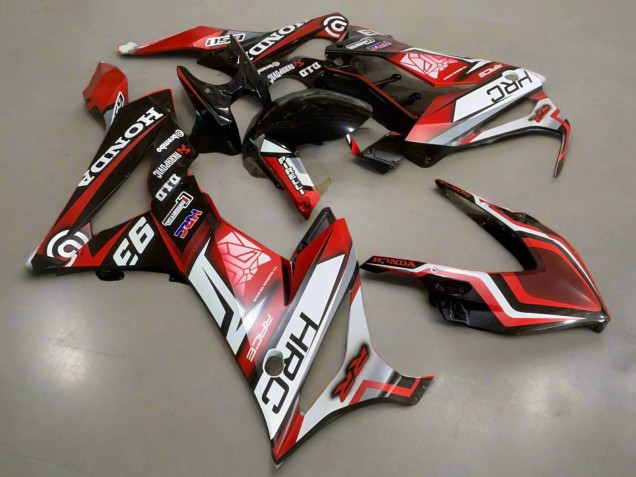 Billige Honda CBR650R Motorrad Verkleidung 2019-2020 - Weiss Rot Glanzendes Schwarz HRC