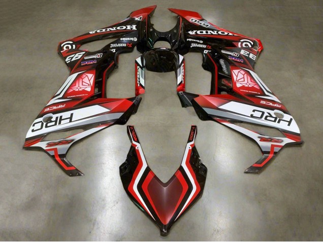 Billige Honda CBR650R Motorrad Verkleidung 2019-2020 - Weiss Rot Glanzendes Schwarz HRC