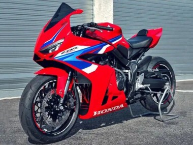 Billige Honda CBR650R Motorrad Verkleidung 2024-2025 - Rot Weiss Blau