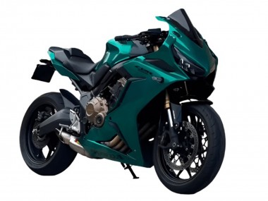 Billige Honda CBR650R Motorrad Verkleidung 2021-2023 - Dunkel Grun