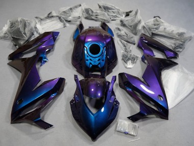 Billige Honda CBR650R Motorrad Verkleidung 2021-2023 - Chameleon Blau Lila