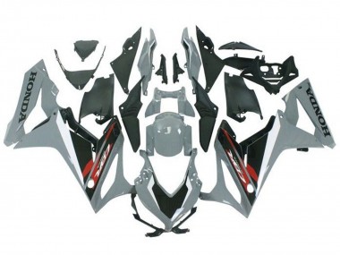 Billige Honda CBR650R Motorrad Verkleidung 2021-2023 - Nardo Grau Glanzendes Schwarz Rot