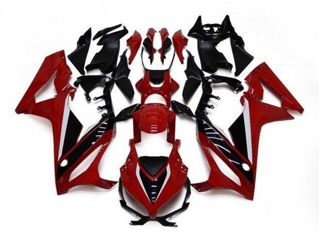 Billige Honda CBR650R Motorrad Verkleidung 2021-2023 - Kastanienbraun Rot Glanzendes Schwarz